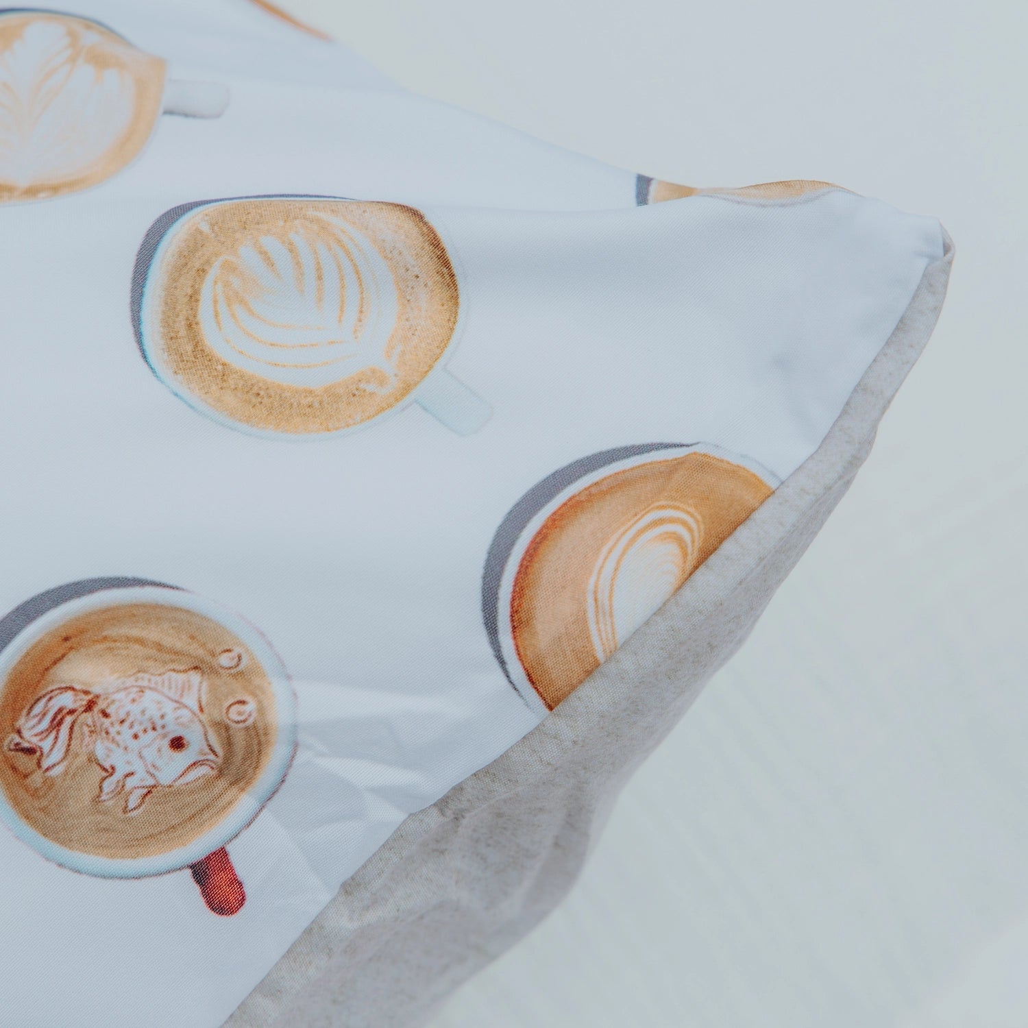 HappyBed x A fish named Fred Pillowcase | Coffee Dream | Set of 2