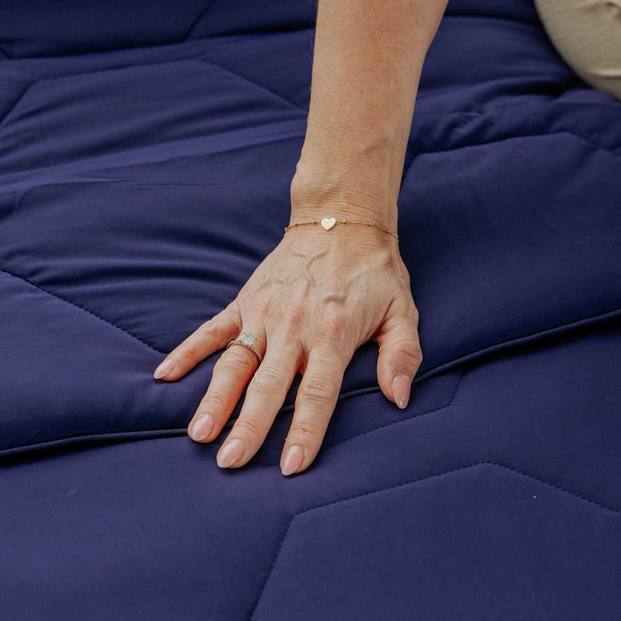 HappyBed Sommerdecke | Kühlend Navy