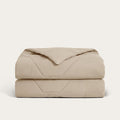 HappyBed Zomerdekbed cooling taupe, licht en ademend zomerdekbed met IceSilk™ stof voor verkoeling.
