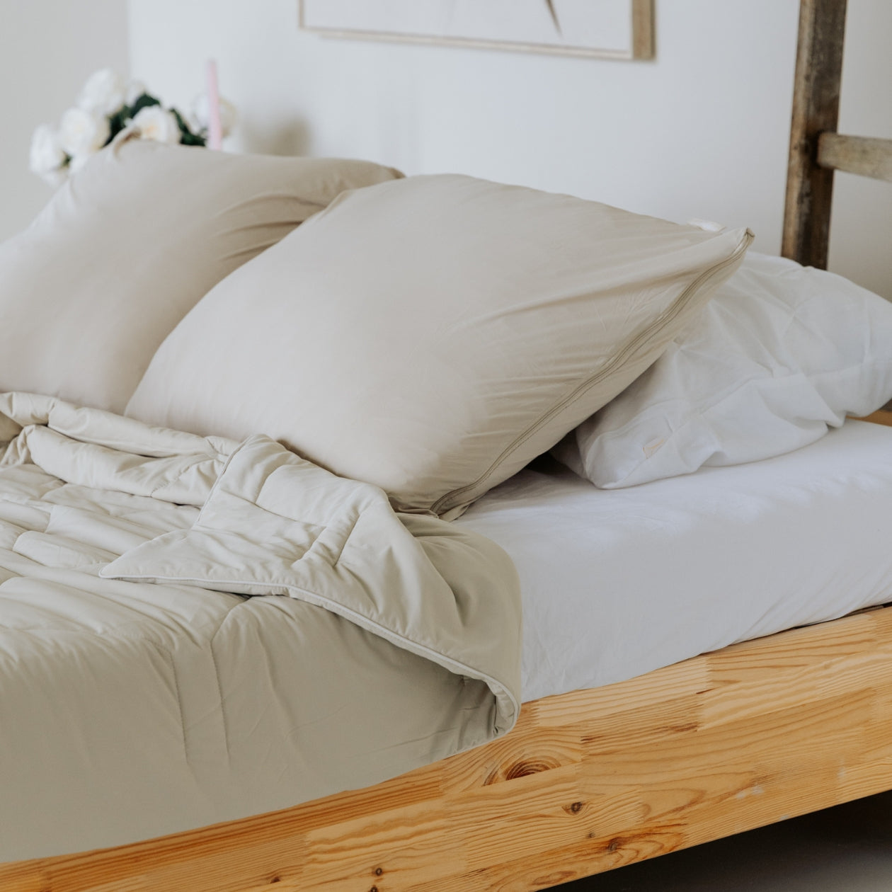 HappyBed Kussenslopen | Cooling Taupe