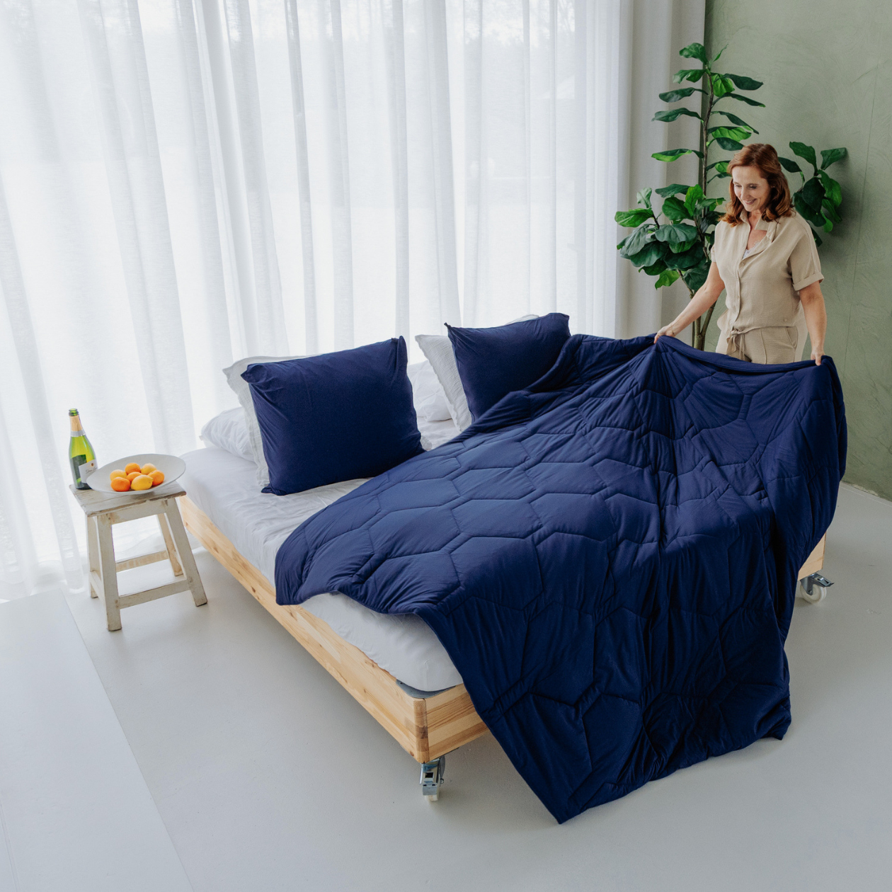 HappyBed Pillowcases | Cooling Navy