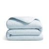 HappyBed Vaskbar helårsdyne | cordfløjl | delikat blå