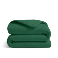HappyBed Corduroy all season dekbed emerald groen zacht en ademend