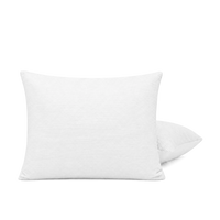 HappyBed Corduroy Frosty White kussensloop set van 2 stuks met zachte ribstructuur en ritssluiting