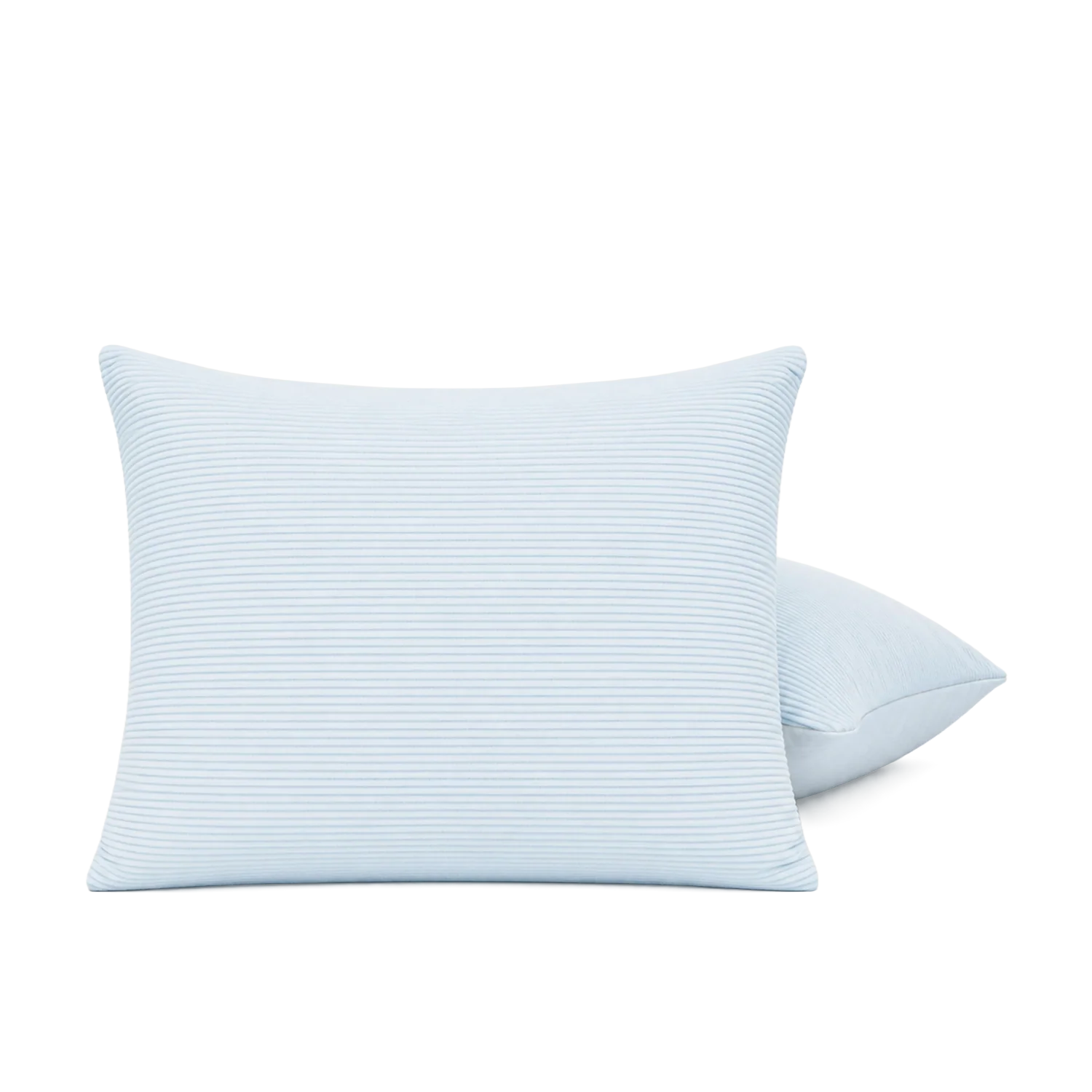 Set van 2 HappyBed kussenslopen in corduroy delicate blue met ritssluiting
