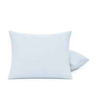 Set van 2 HappyBed kussenslopen in corduroy delicate blue met ritssluiting