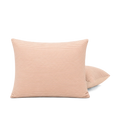 Set van 2 HappyBed Corduroy kussenslopen in zachte perziktint voor luxe comfort en stijlvolle slaapkamerdecoratie