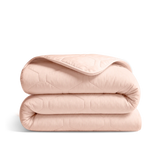 HappyBed Corduroy wasbaar all season dekbed soft peach met zijdezachte microvezels