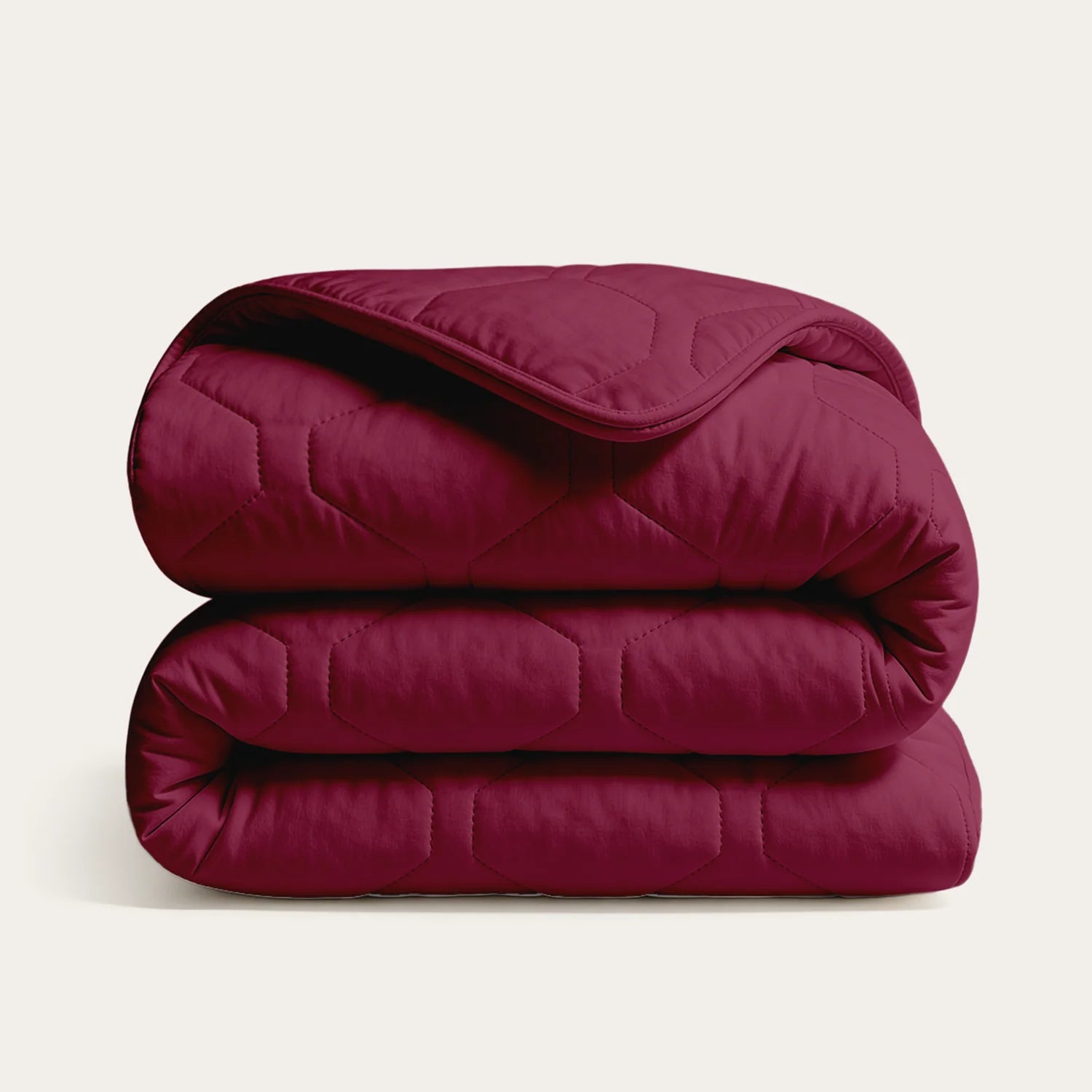 HappyBed dekbed Crimson Plum winterdekbed zacht en warm in diepe roodpaarse kleur
