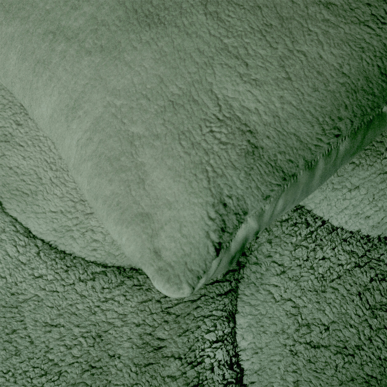 HappyBed Pillowcase | Teddy Dark Green | Set of 2