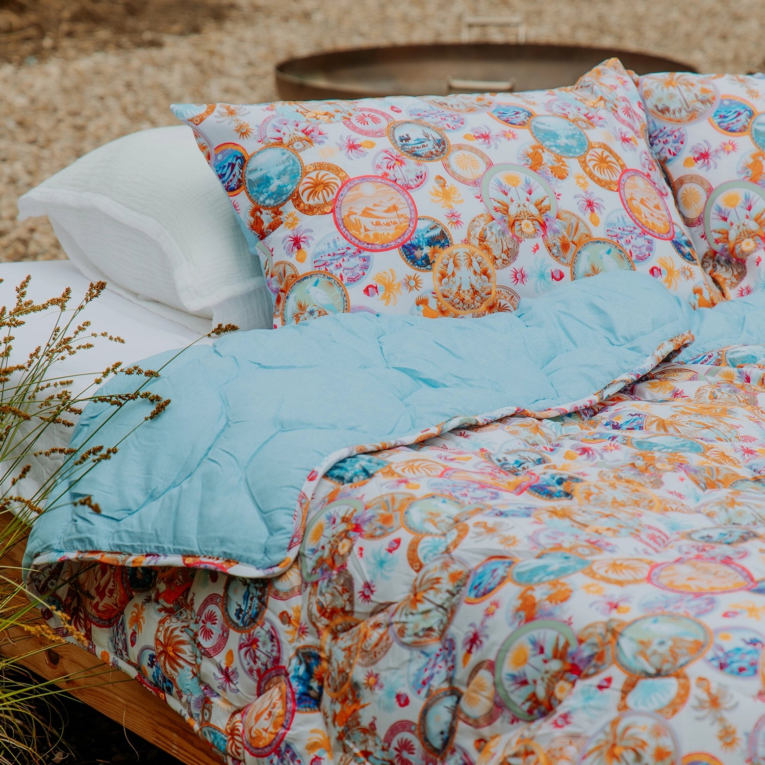 HappyBed x A fish named Fred Kissenbezug | Desert World | 2er-Set