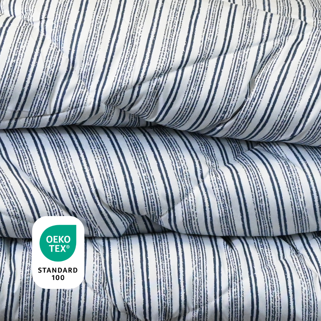 HappyBed Blue Stripes - All season Coverless duvet