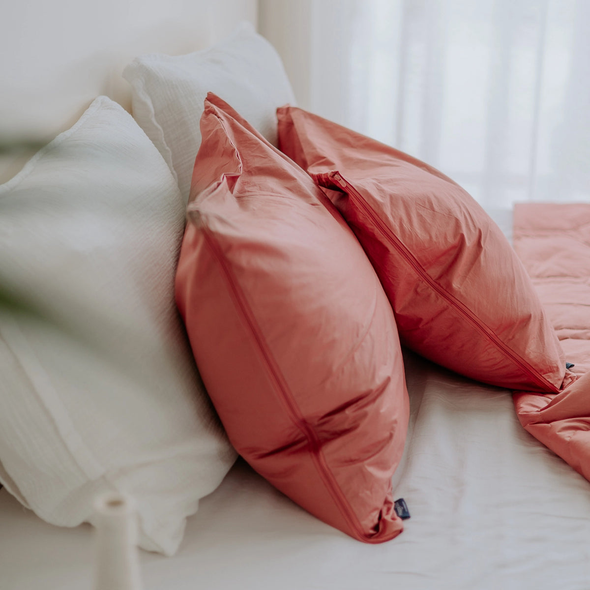 Pudebetræk | Feather Down | Old Pink | Sæt med 2