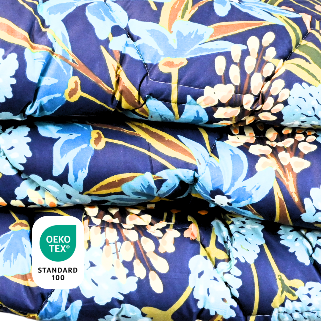 HappyBed Floral Green - 100% cotton - Year-round duvet