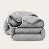 HappyBed 4-Season Duvet | Glossy Grey | Adjustable