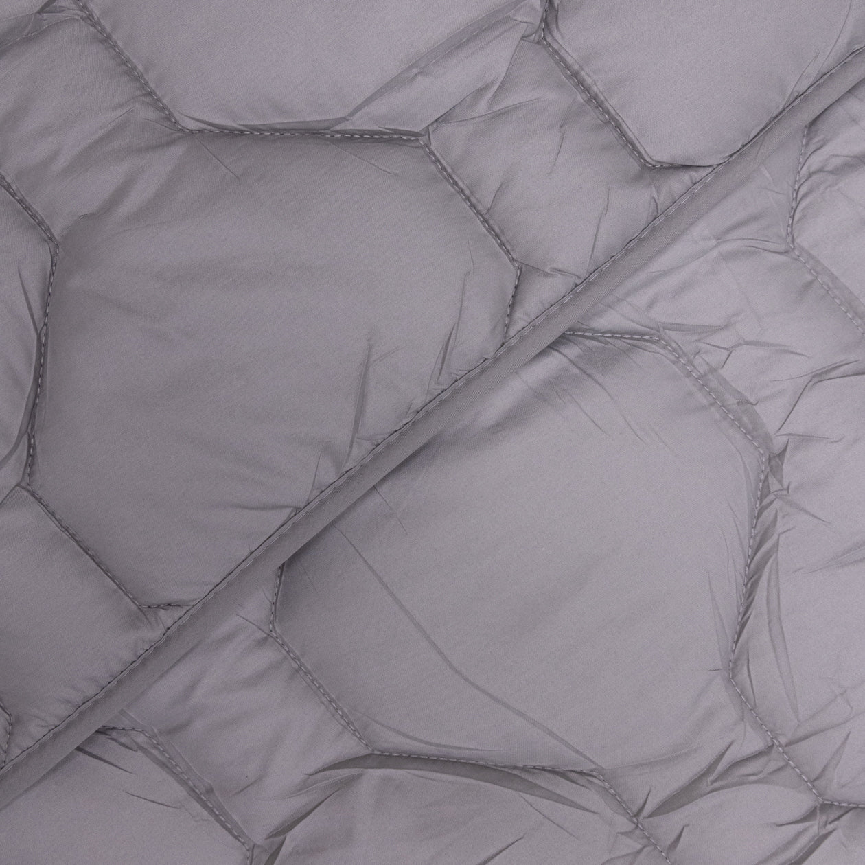 HappyBed 4-Seizoenen Dekbed | Glossy Grey | Afstelbaar