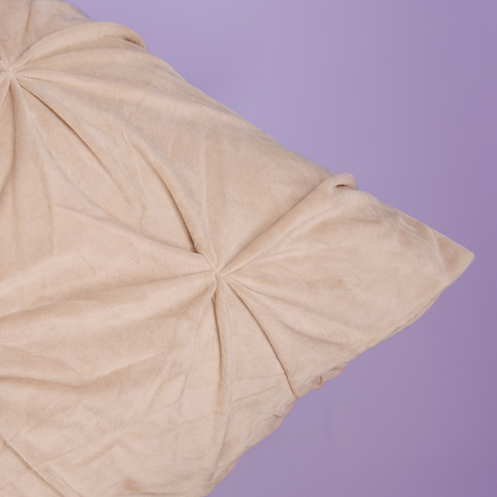 HappyBed örngott | Grand Fold Velvet Light Taupe | Set om 2