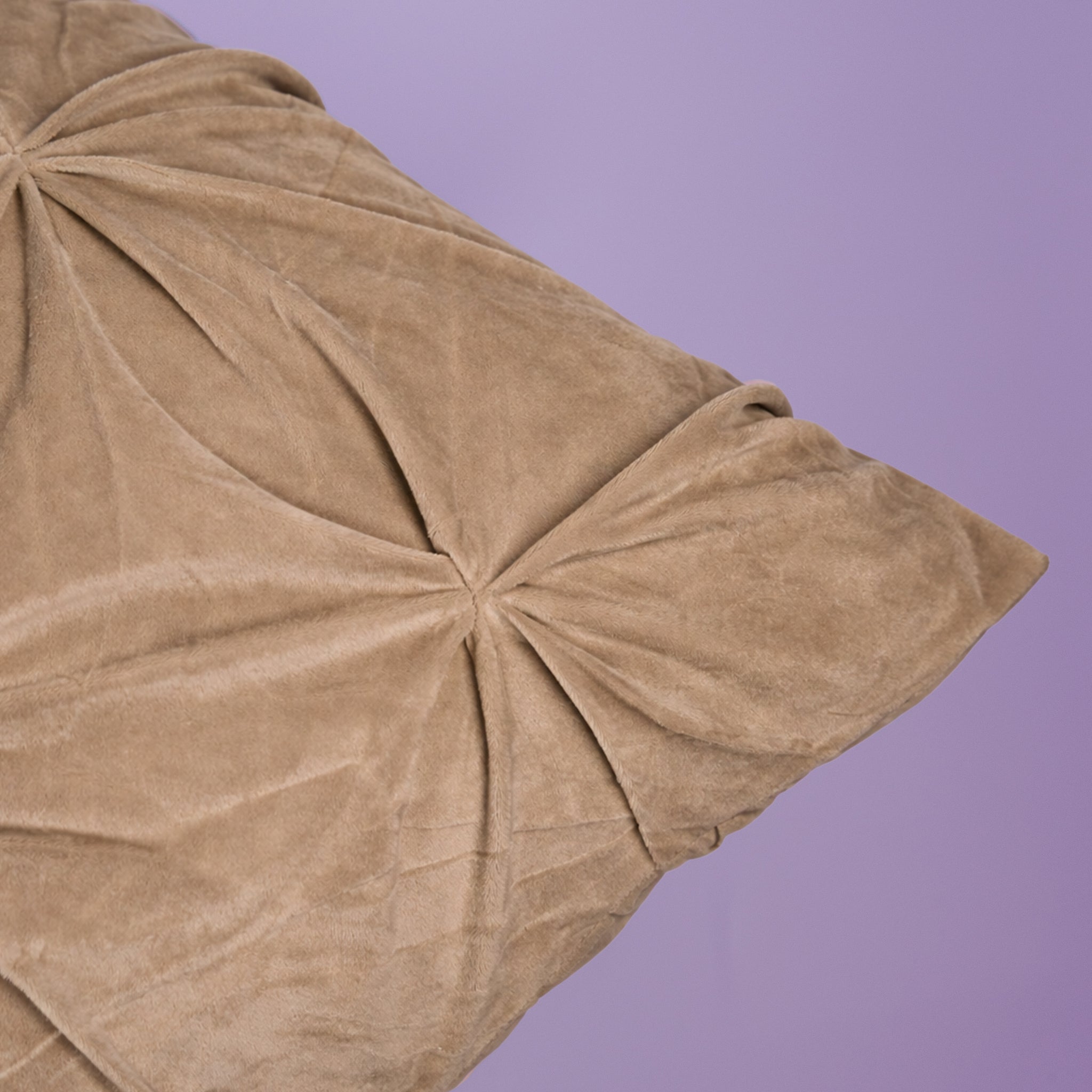 HappyBed Kissenbezüge | Grand Fold Velvet Taupe | 2er Set
