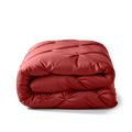 HappyBed Dekbed wasbaar all season met luxe plooien en zijdezachte afwerking in Umber kleur