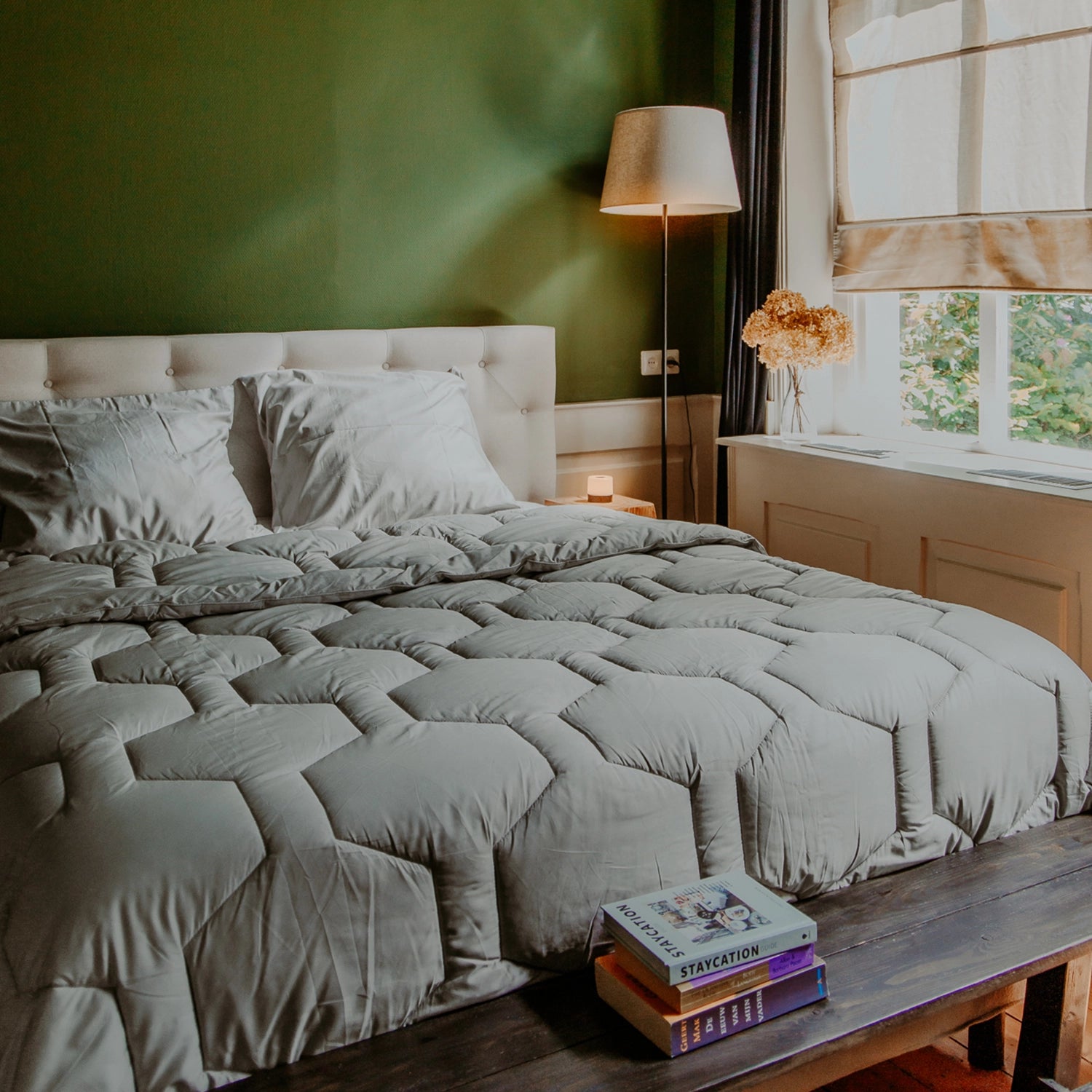 Couette 4 saisons lavable | Percale premium | Taupe