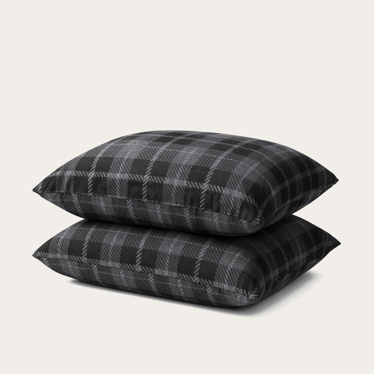 HappyBed Pillowcase | Grey Tartan | Set of 2 - SKU: 8721001722433
