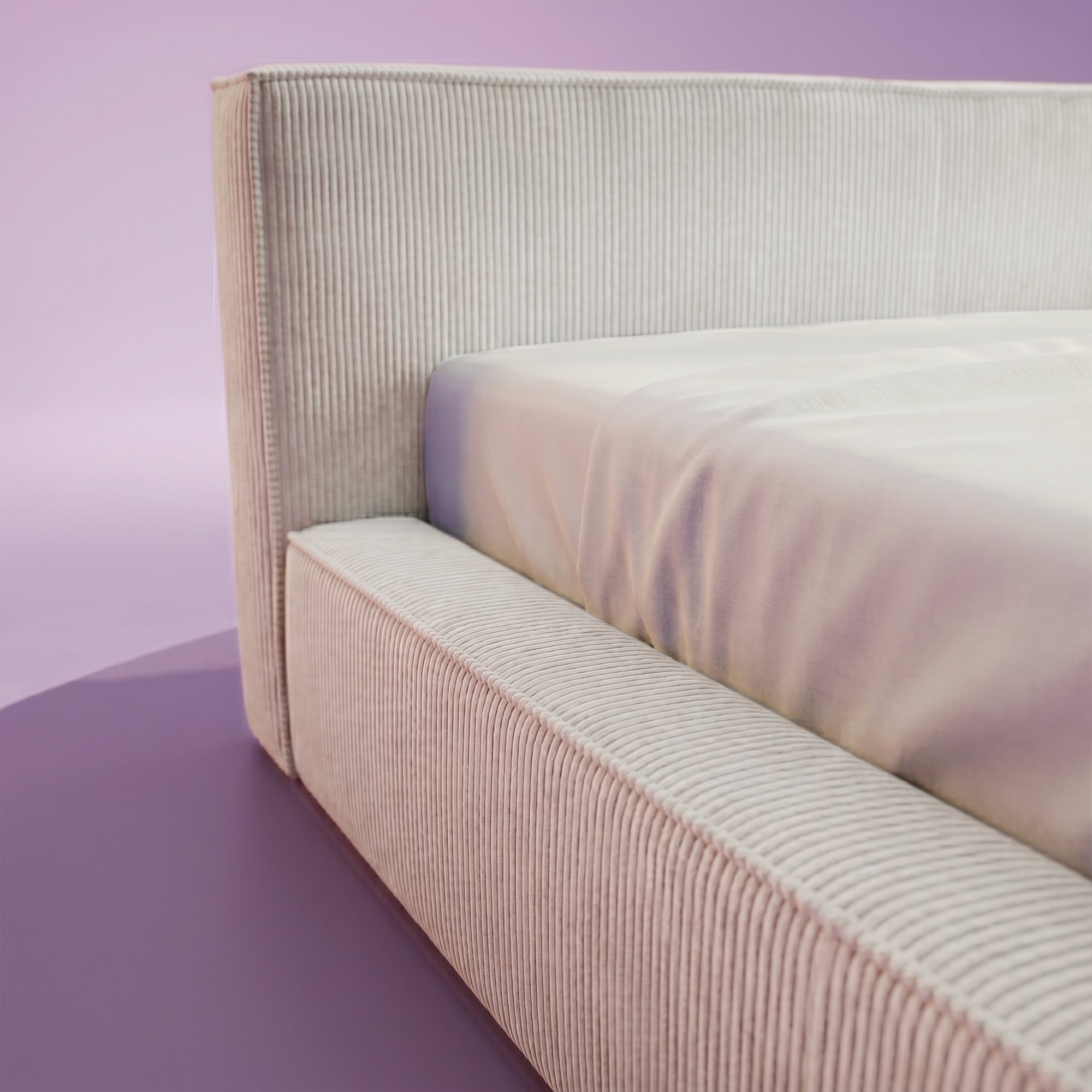 HappyBed Amour | Cosy | Rib | Creme