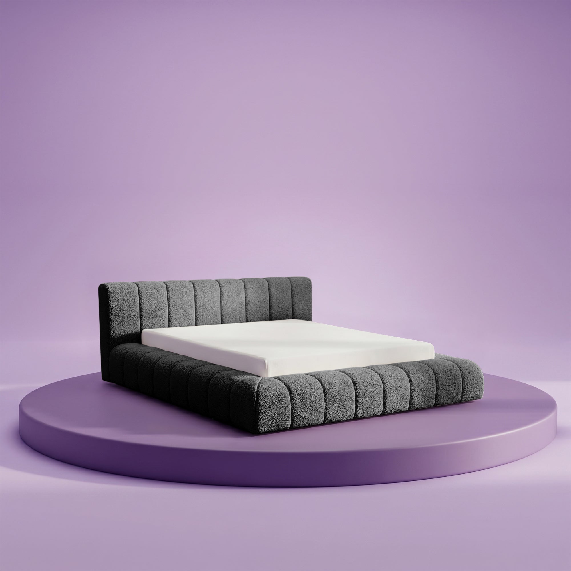HappyBed boxpsinrh iconische Amour teddy in antraciet kleur