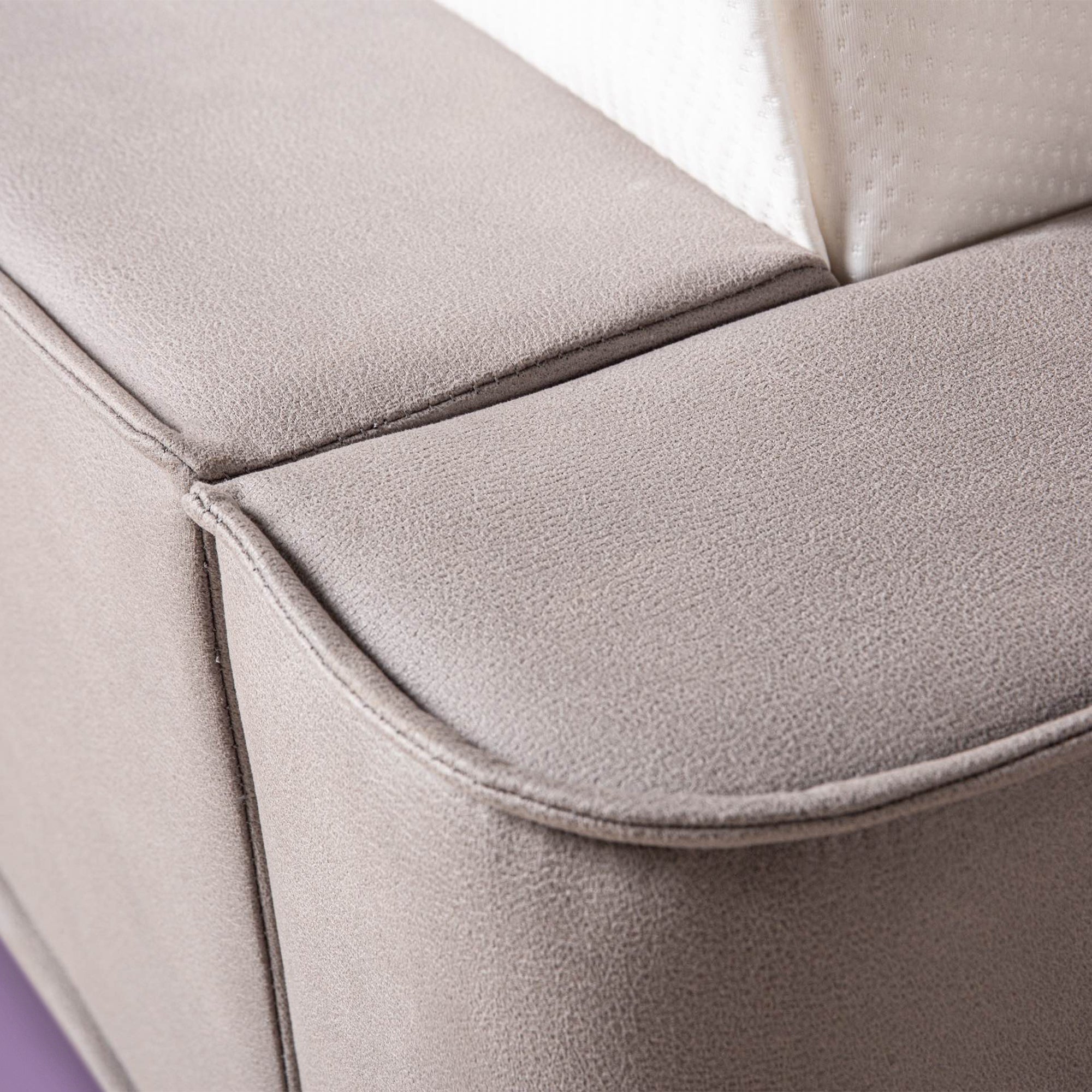 HappyBed Amour Tranquillité | Velours | Taupe | Lit