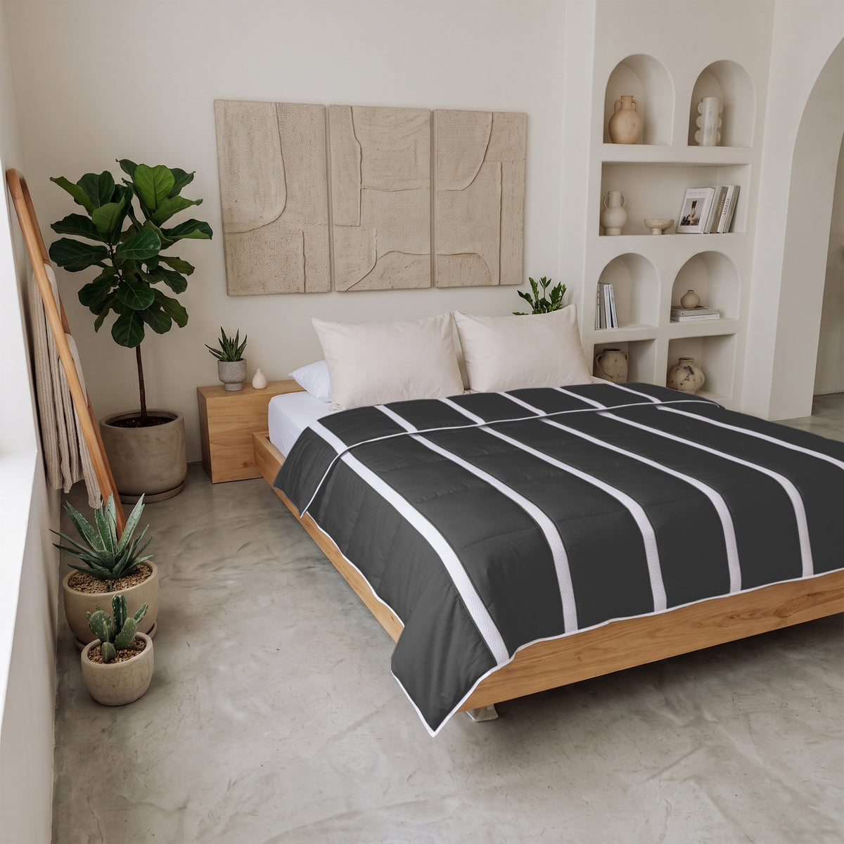 Wasbaar Zomerdekbed | Ventilation | Black