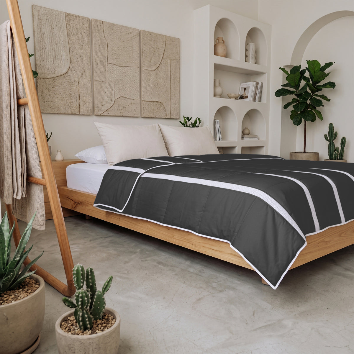 Wasbaar Zomerdekbed | Ventilation | Black