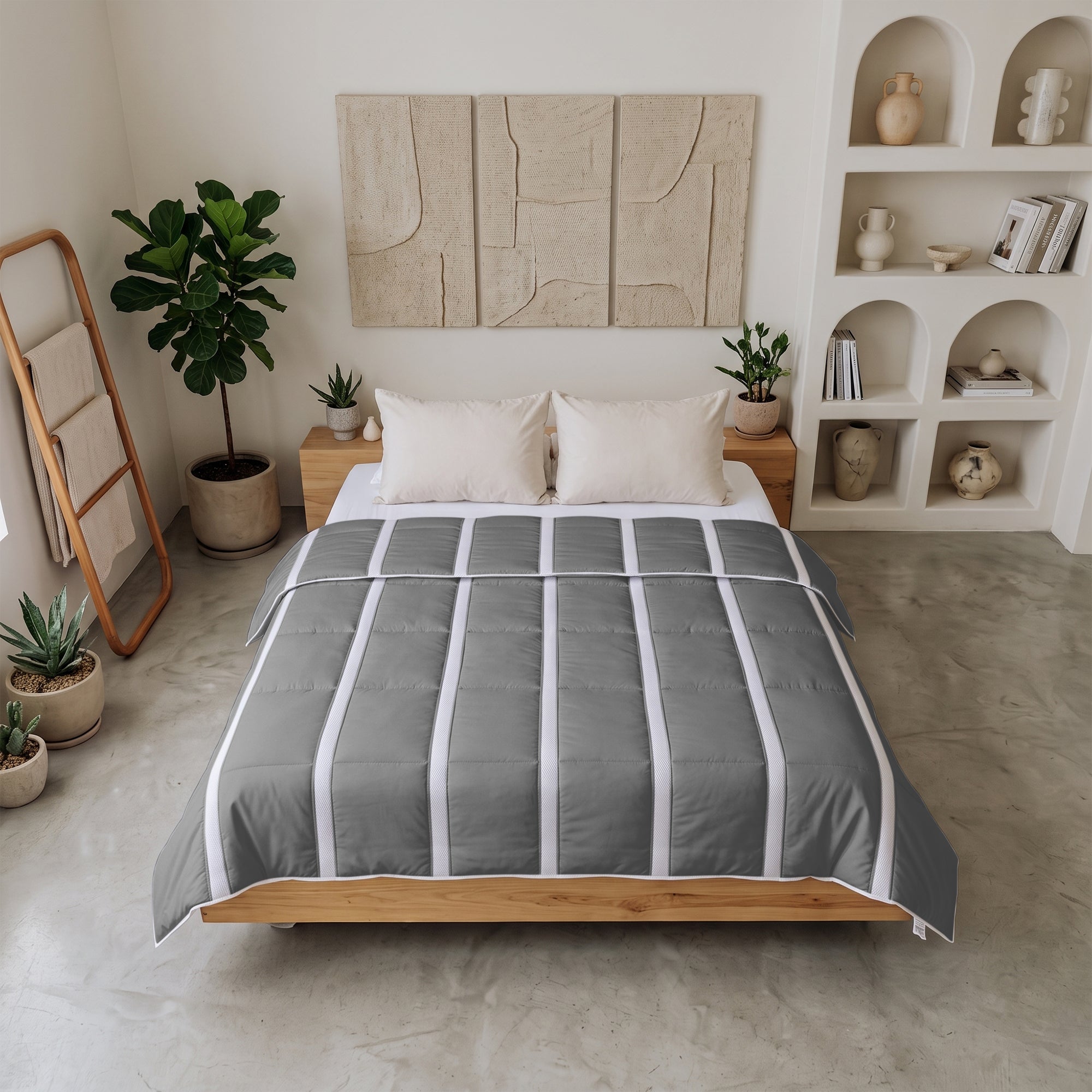 Wasbaar Zomerdekbed | Ventilation | Grey