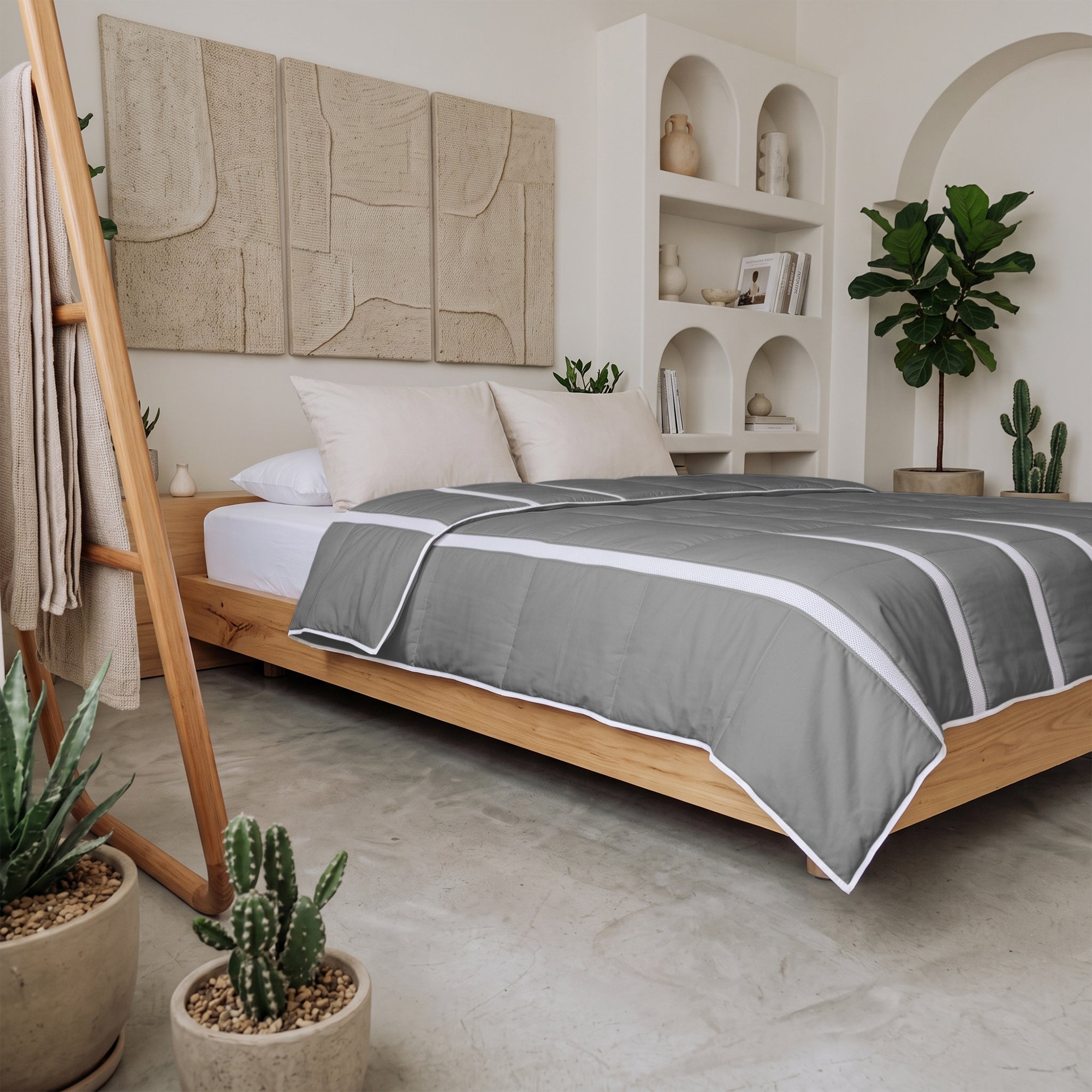 Wasbaar Zomerdekbed | Ventilation | Grey