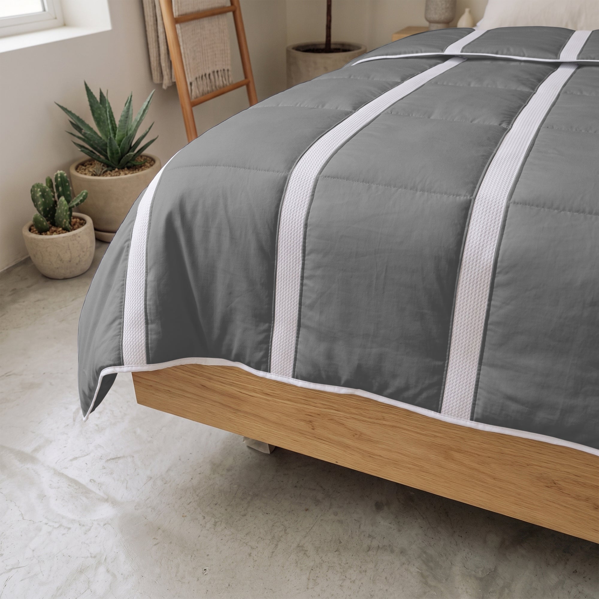 Wasbaar Zomerdekbed | Ventilation | Grey