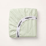 Drap-housse | Enfants | Rayures vert