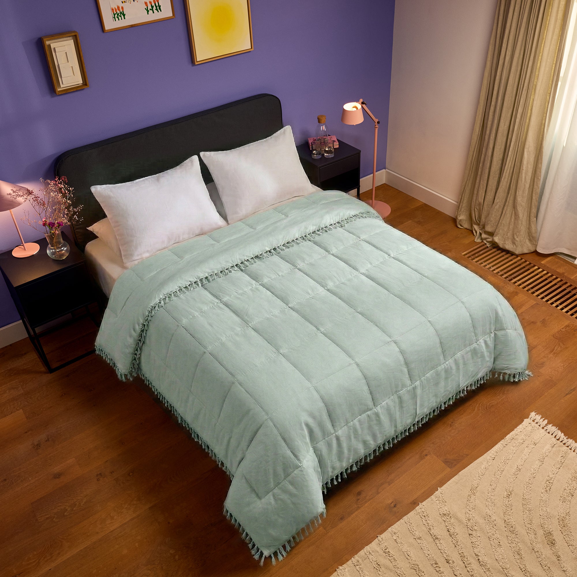 HappyBed dyne | Ibiza mintgrøn | Til hele året