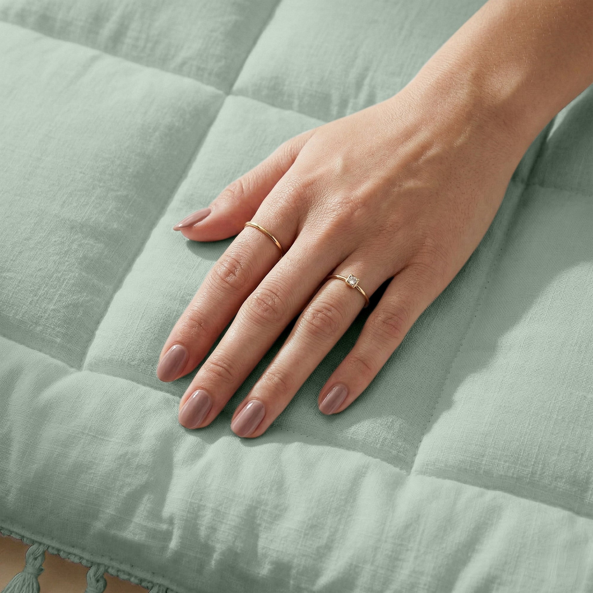HappyBed dyne | Ibiza mintgrøn | Til hele året