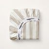 Fitted Sheet| Stripes Mélange| Cotton Linen