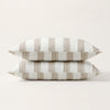 Pillowcases| Cotton Linen| Stripes Mélange| Set of 2