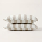 Pillowcases| Cotton Linen| Stripes Mélange| Set of 2