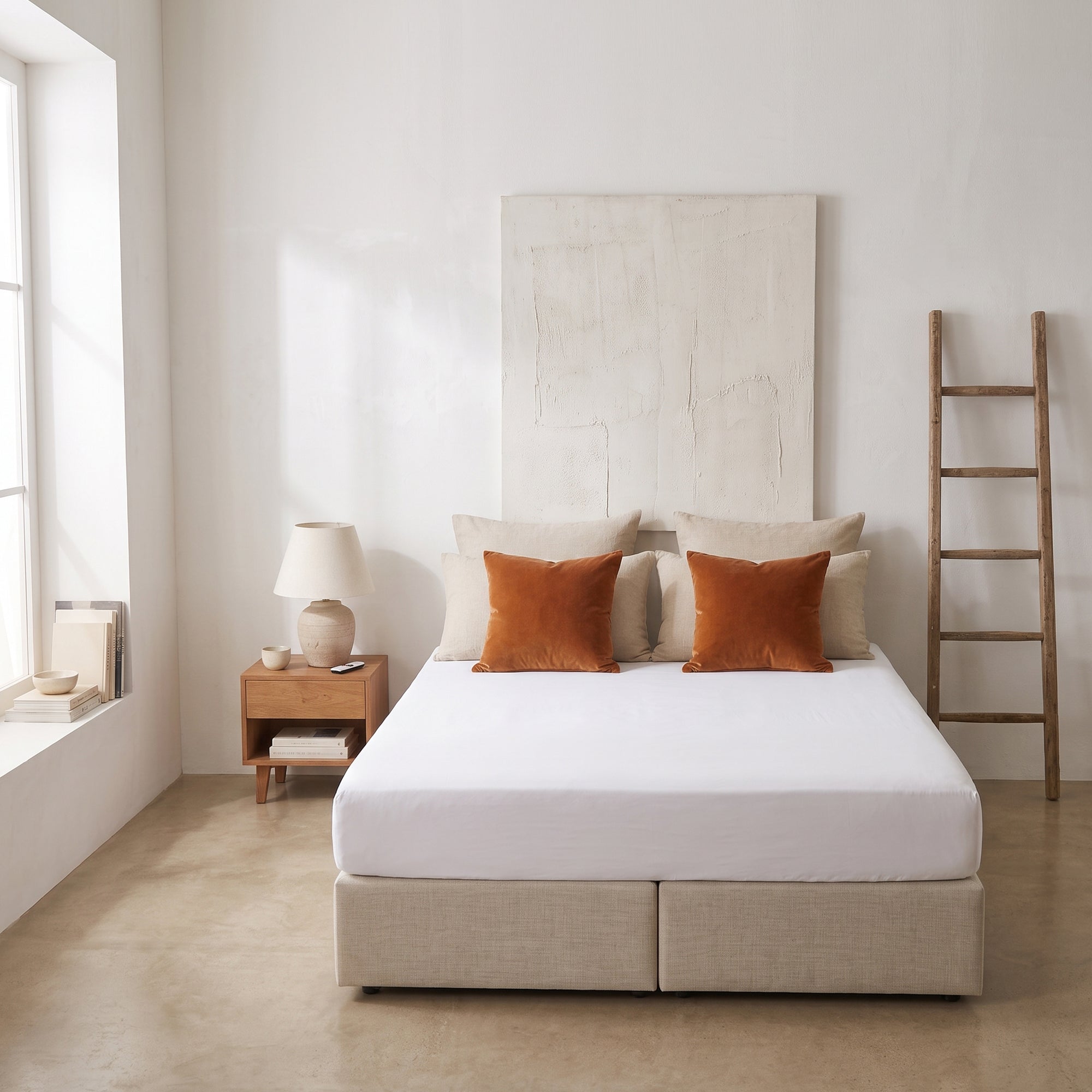 HappyBed fitted sheet - White - jersey