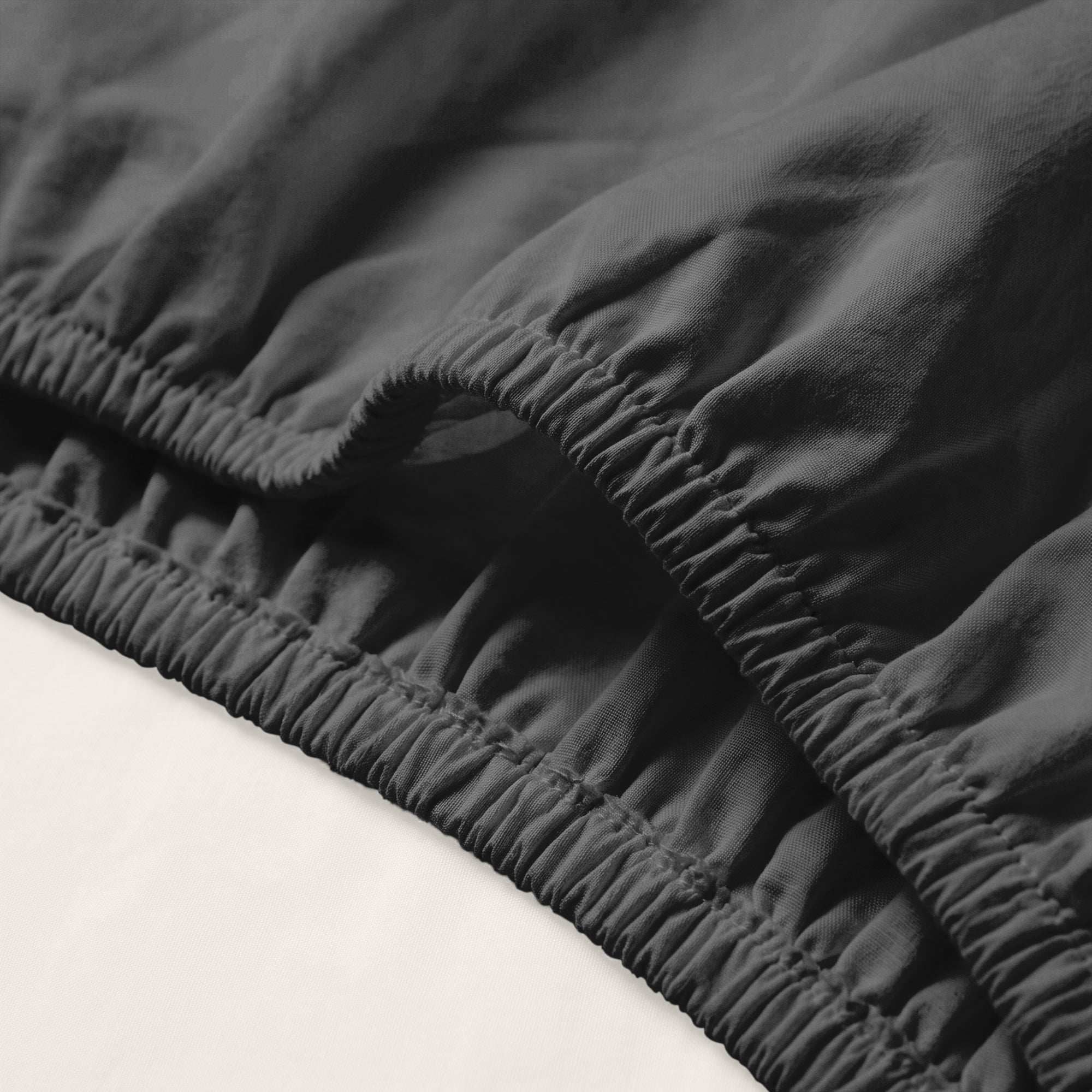 HappyBed Fitted Sheet | Topper | Anthracite | Cotton