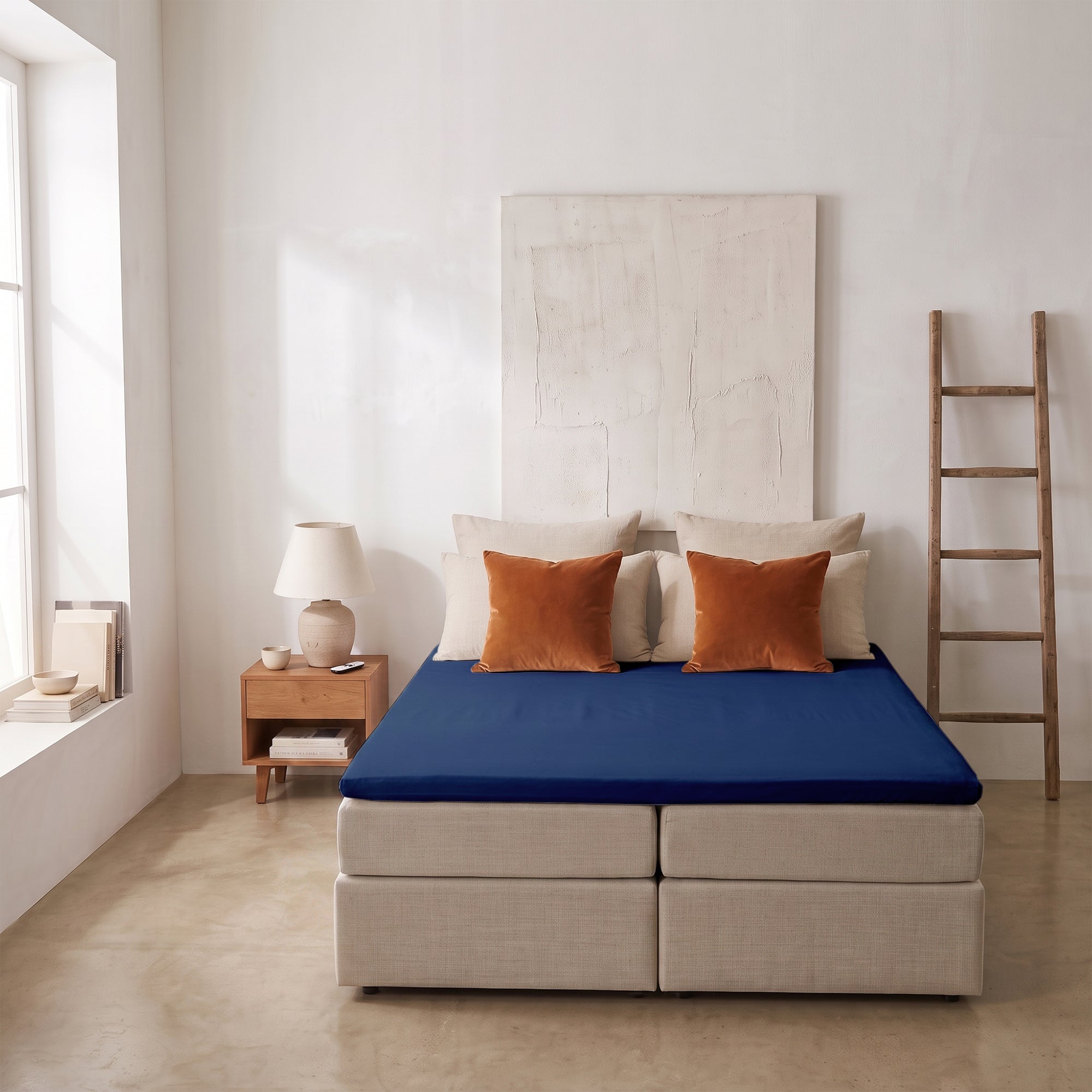 HappyBed fitted sheet - White - jersey