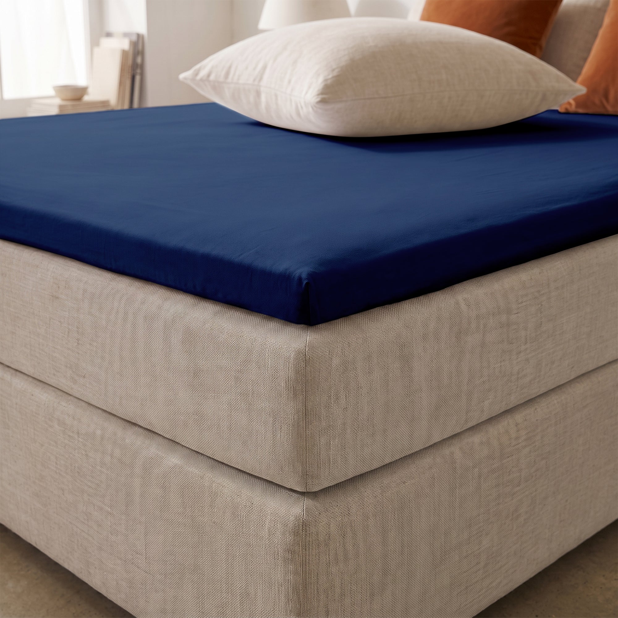 HappyBed fitted sheet - White - jersey