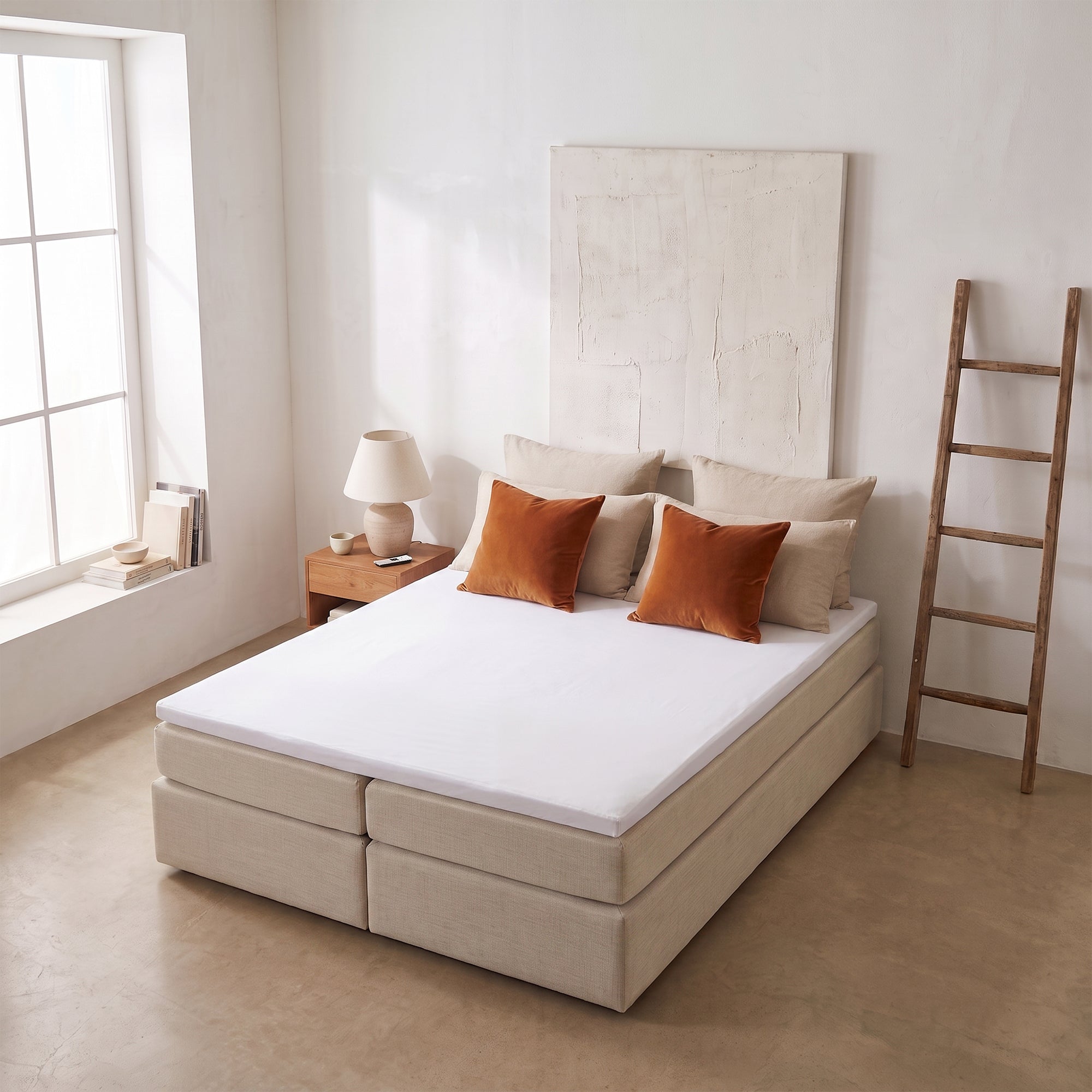 HappyBed | Topper | Molton | Weiß