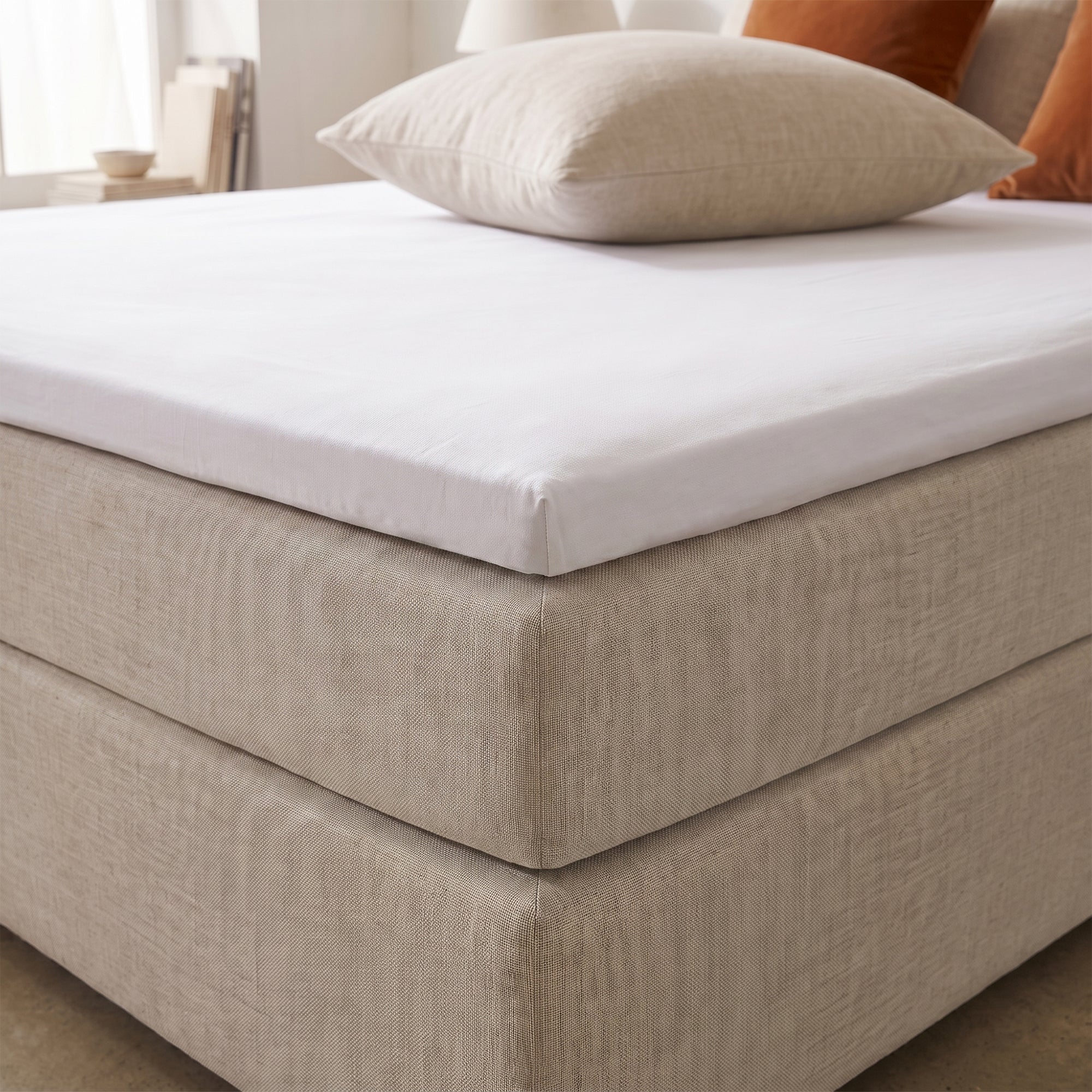 HappyBed | Topper | Molton | Weiß