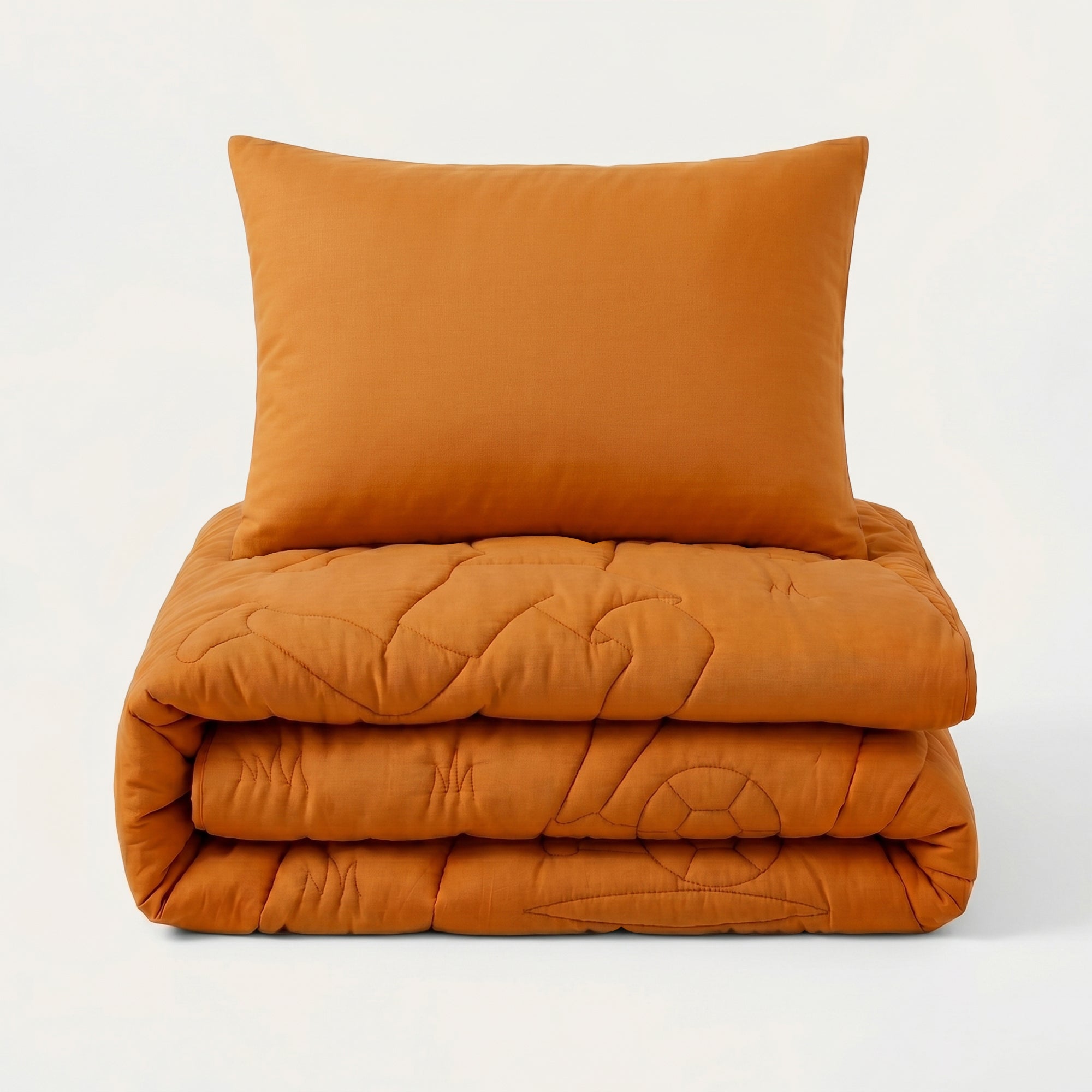 HappyBed Couette enfant 4 saisons lavable | WK Keeper | orange | housse d’oreiller 60x70 cm incluse - SKU: 8717752147465