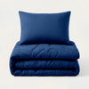 HappyBed Waschbare Ganzjahresbettdecke Kinder | WM-Keeper | Navy | Inklusive 60x70 cm Kopfkissenbezug