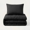 HappyBed Couette 4 saisons lavable pour enfants | WK Spits | Noir | Taie d'oreiller 60x70 cm incluse
