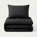 HappyBed Wasbaar all season dekbed kids WK Spits zwart met kussensloop 60x70 cm