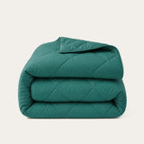 HappyBed Premium Percal dekbed Deep Jungle groen zacht en hypoallergeen voor alle seizoenen
